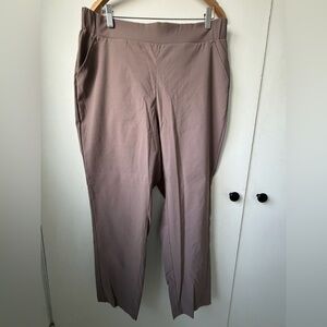 Cozy Taupe Stretch Pull-On Pants | Elastic Waist | PNW Comfort